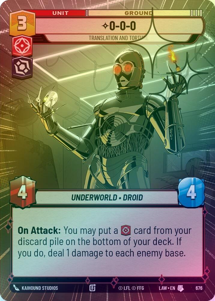 0-0-0 - Translation and Torture (Hyperspace Foil) - 676 - Uncommon (Foil)