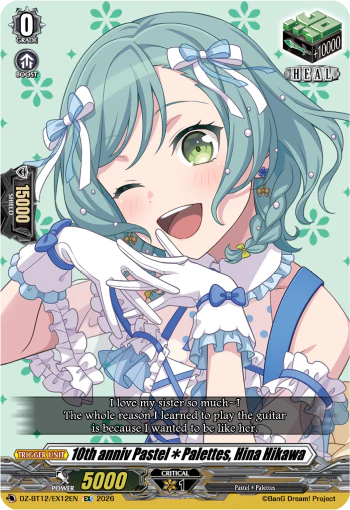 10th anniv PastelPalettes, Hina Hikawa - DZ-BT12/EX12EN - Extra Rare