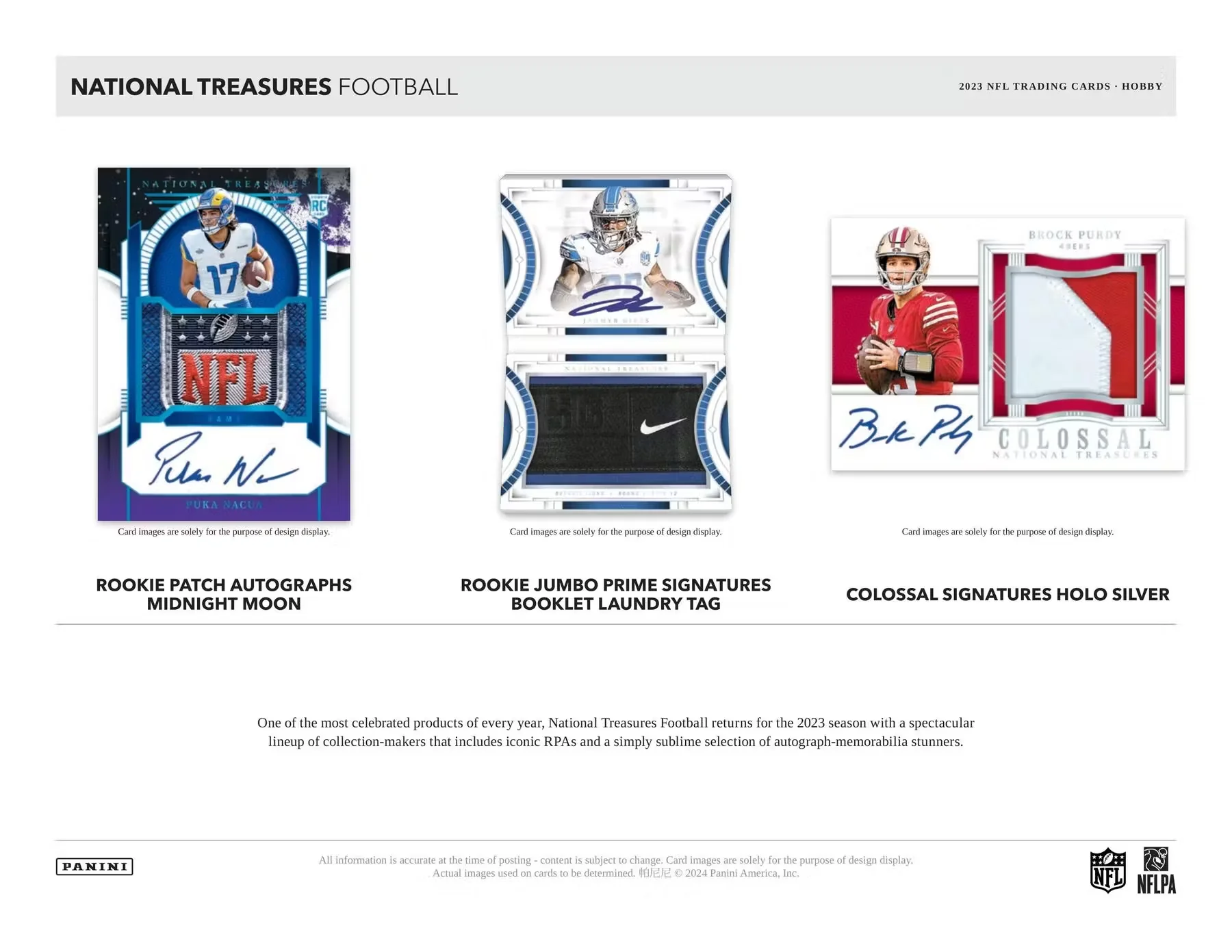 2023 Panini National Treasures Football Hobby Box - Image 4