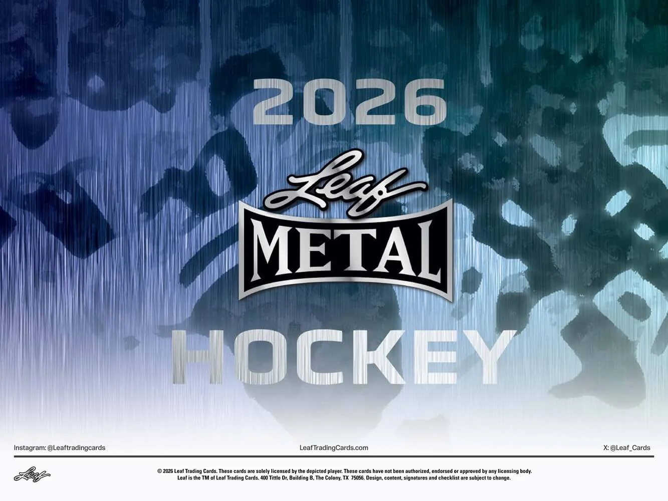 2025-26 Leaf Metal Hockey Hobby Box (Pre-Order)