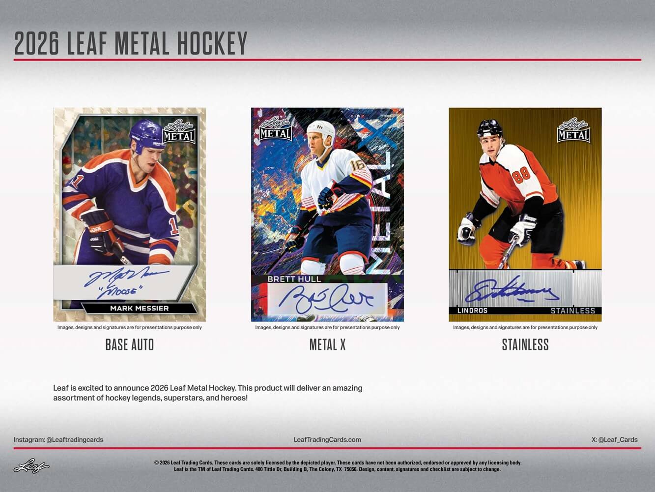 2025-26 Leaf Metal Hockey Hobby Box (Pre-Order) - Image 2