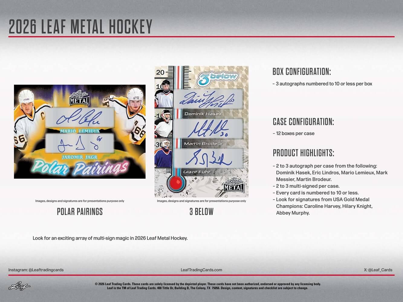2025-26 Leaf Metal Hockey Hobby Box (Pre-Order) - Image 5