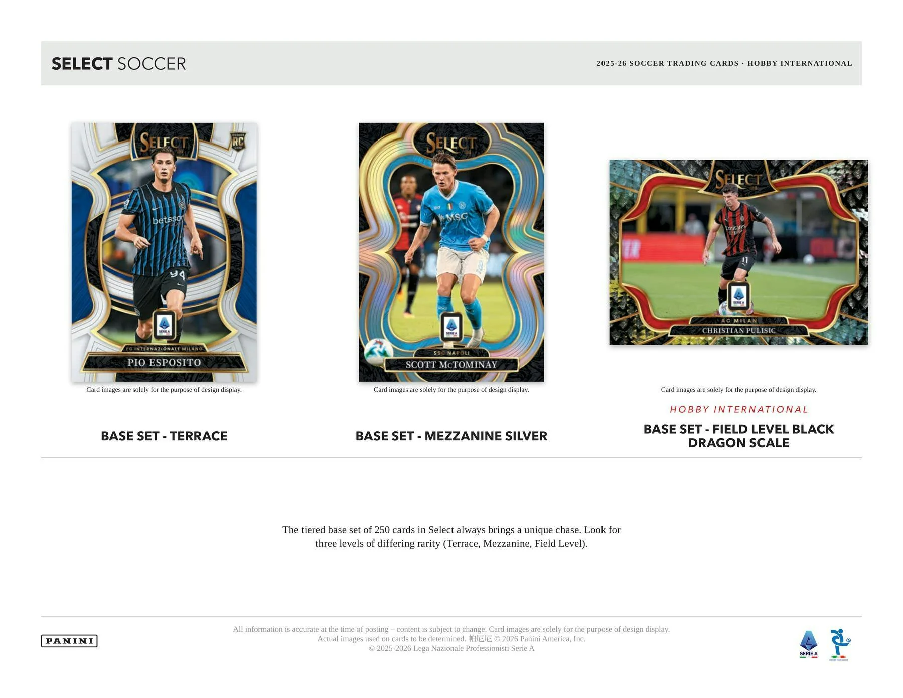 2025-26 Panini Select Serie A Soccer Hobby International Box - Image 4