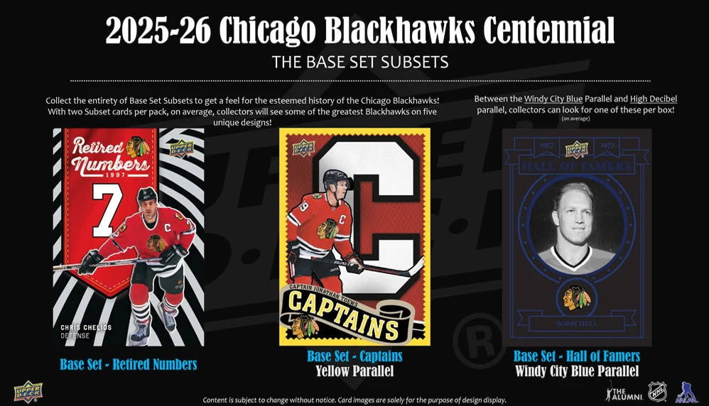 2025-26 Upper Deck Chicago Blackhawks Centennial Hobby Box - Image 4