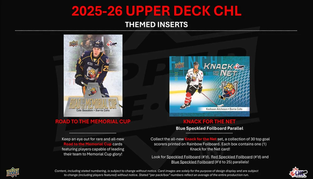 2025-26 Upper Deck CHL Hockey Hobby Box (Pre-Order) - Image 4