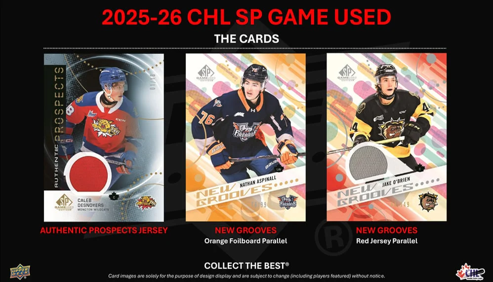 2025-26 Upper Deck CHL SP Game Used Hockey Hobby Box (Pre-Order) - Image 4