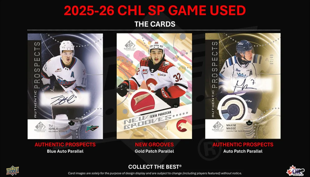 2025-26 Upper Deck CHL SP Game Used Hockey Hobby Box (Pre-Order) - Image 5