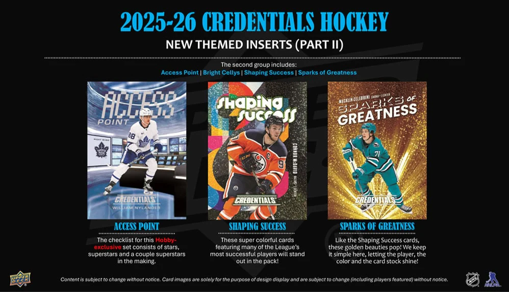 2025-26 Upper Deck Credentials Hockey Hobby Box - Image 7