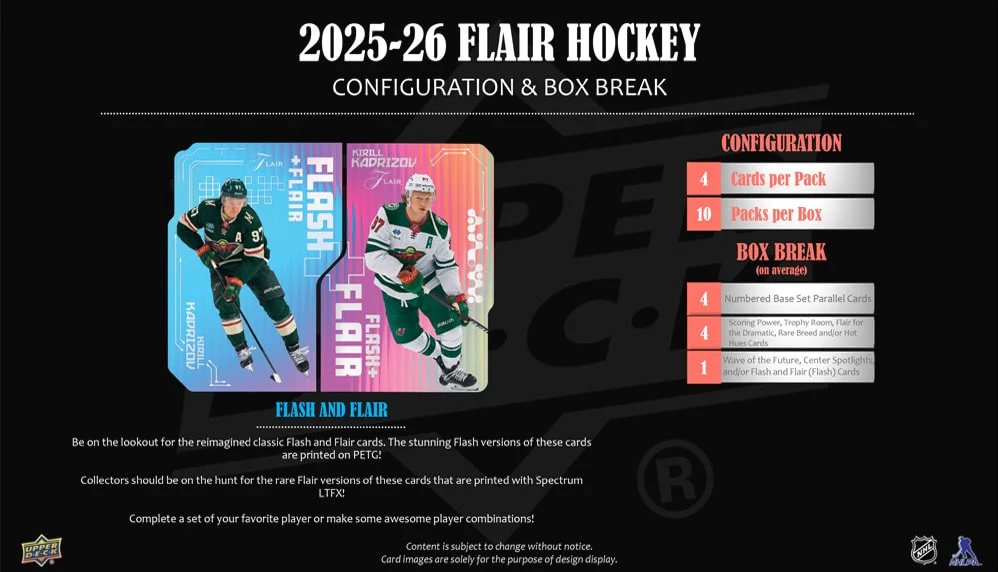 2025-26 Upper Deck Flair Hockey Hobby 10 Box Case - Image 7