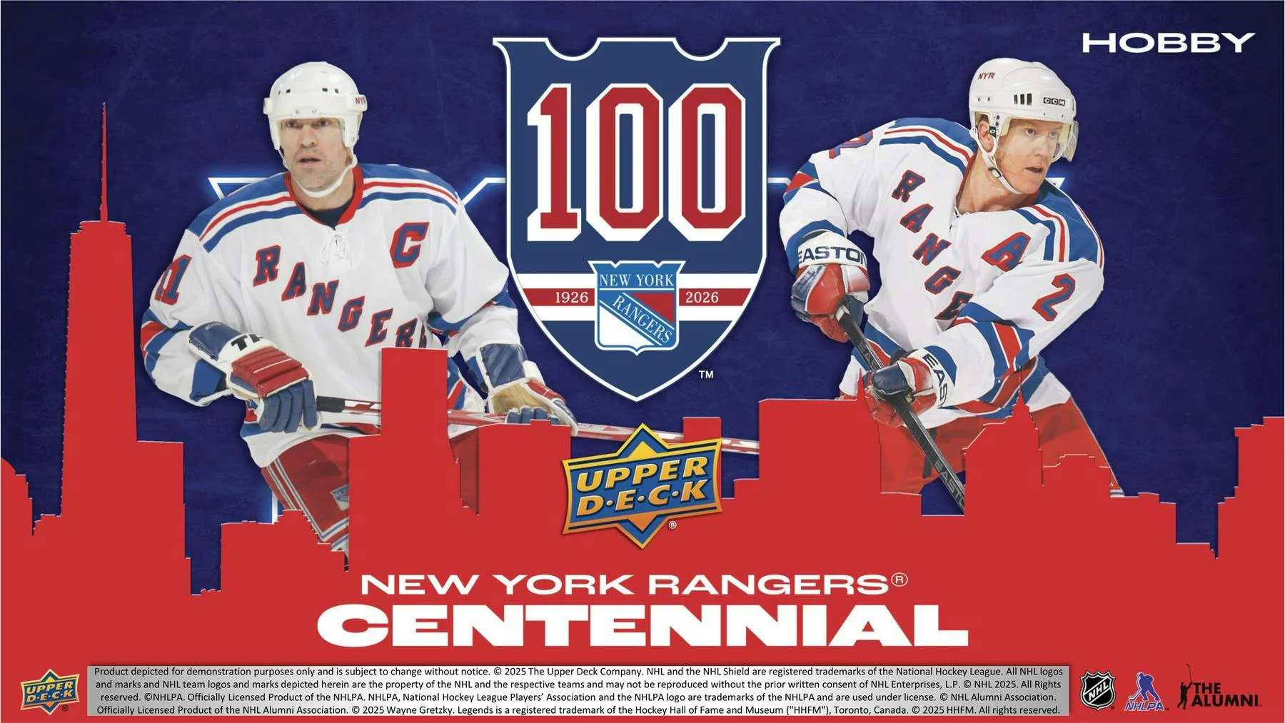 2025-26 Upper Deck New York Rangers Centennial Hobby Box - Image 2
