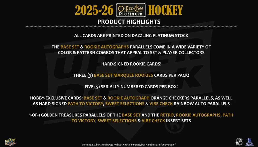 2025-26 Upper Deck O-Pee-Chee Platinum Hockey Hobby Pack - Image 4