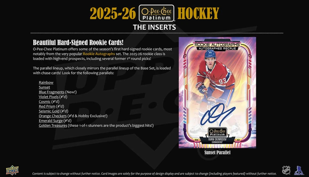 2025-26 Upper Deck O-Pee-Chee Platinum Hockey Hobby Pack - Image 6