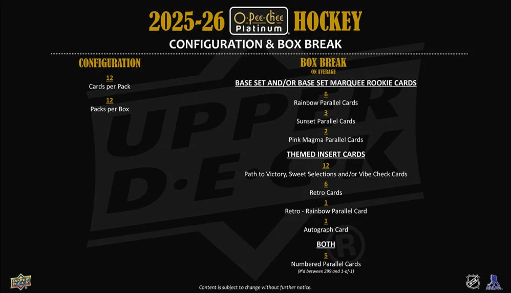 2025-26 Upper Deck O-Pee-Chee Platinum Hockey Hobby Pack - Image 9