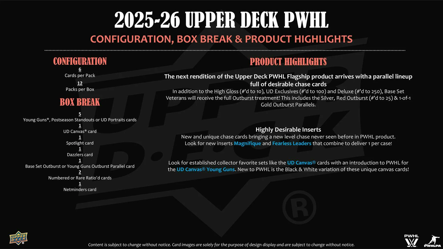 2025-26 Upper Deck PWHL Hockey Hobby Box (Pre-Order) - Image 2