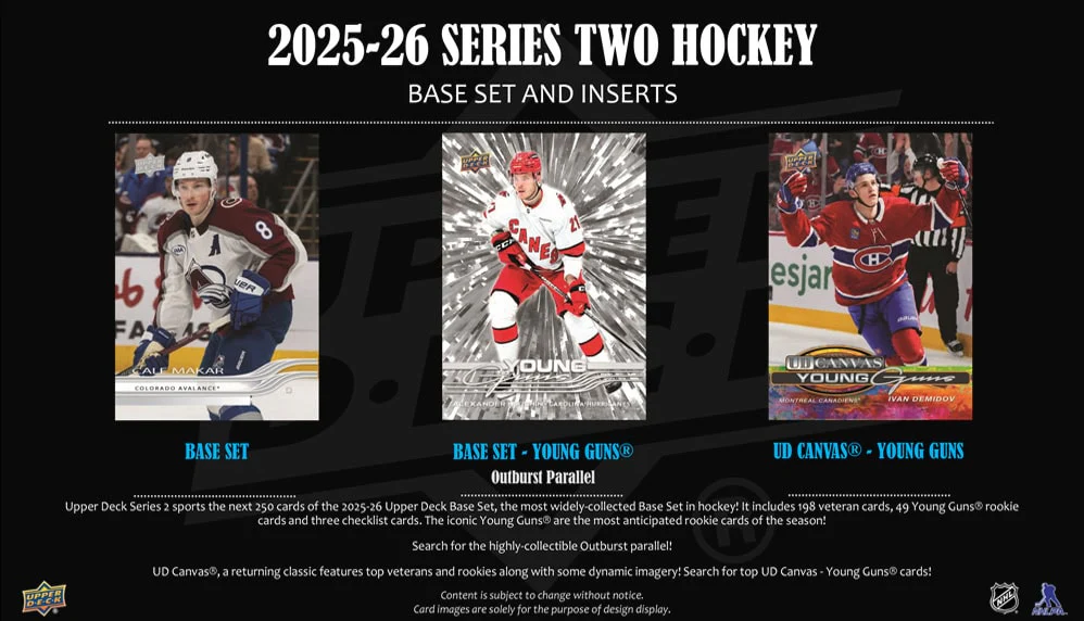 2025-26 Upper Deck Series 2 Hockey 12 Tin Case - Image 3