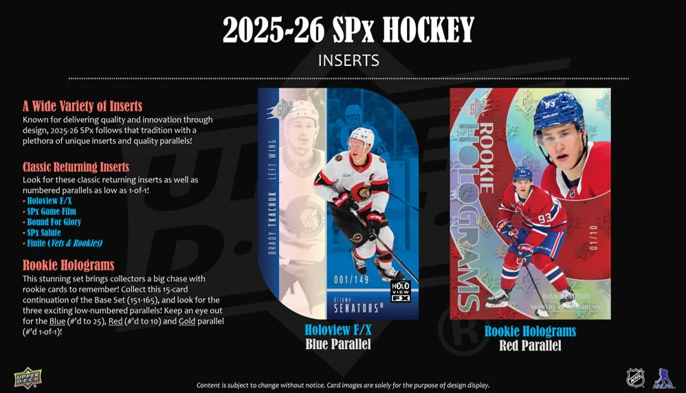 2025-26 Upper Deck SPx Hockey Hobby Box - Image 5
