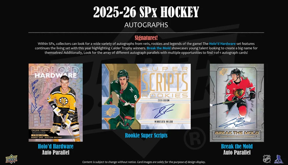 2025-26 Upper Deck SPx Hockey Hobby Box - Image 6