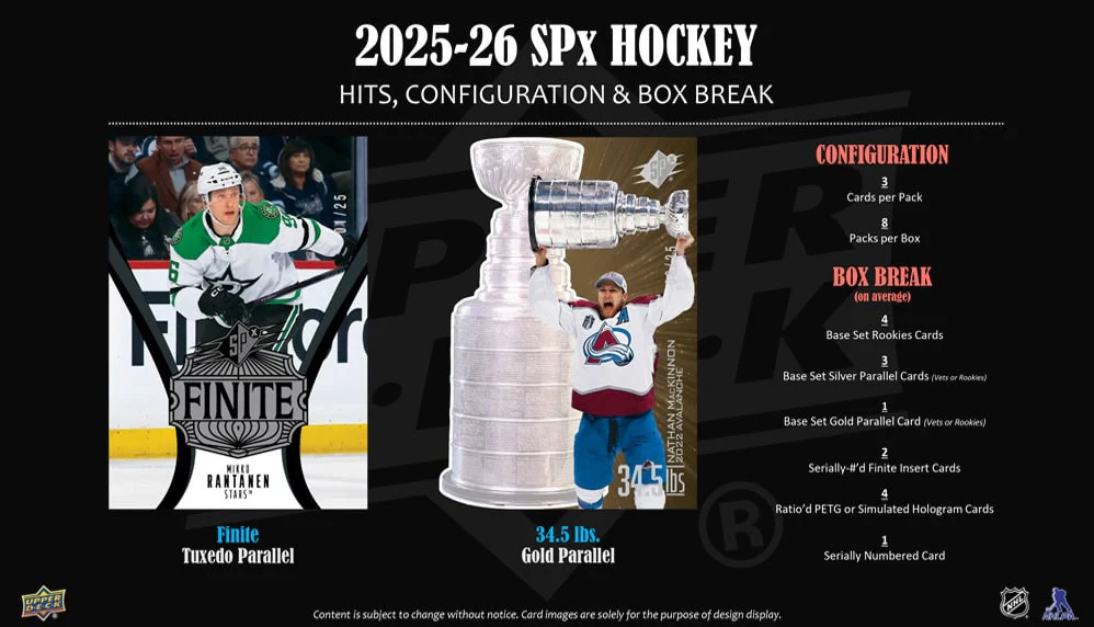 2025-26 Upper Deck SPx Hockey Hobby Box - Image 7