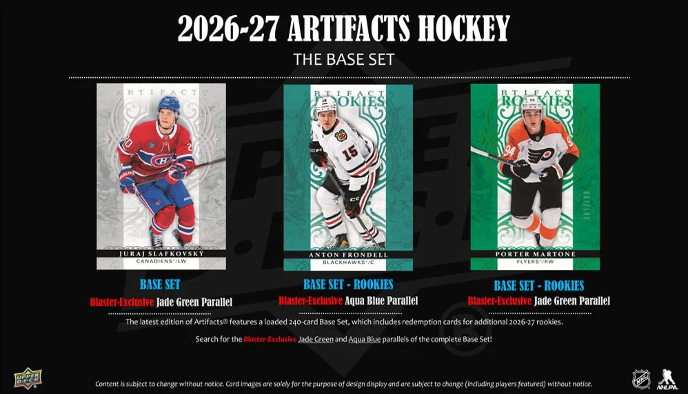 2026-27 Upper Deck Artifacts Hockey Blaster Box (Pre-Order) - Image 2
