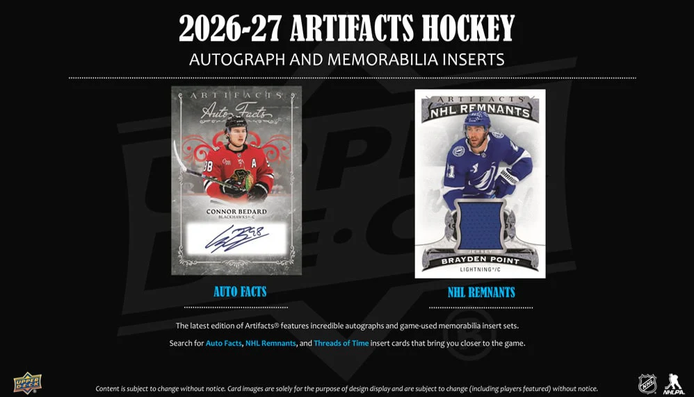 2026-27 Upper Deck Artifacts Hockey Blaster Box (Pre-Order) - Image 3