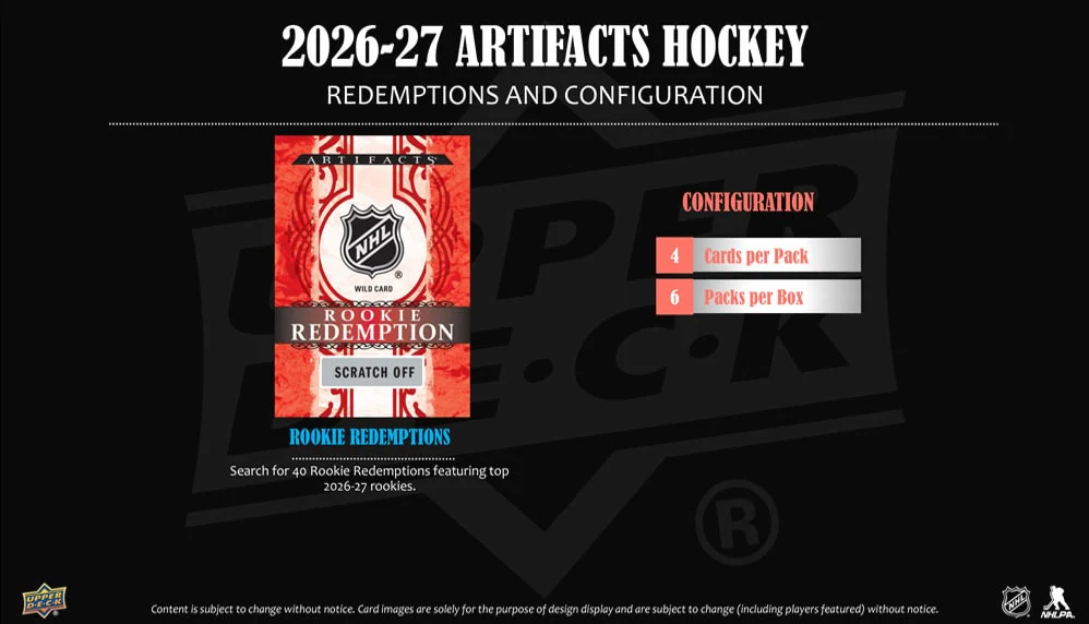 2026-27 Upper Deck Artifacts Hockey Blaster Box (Pre-Order) - Image 4