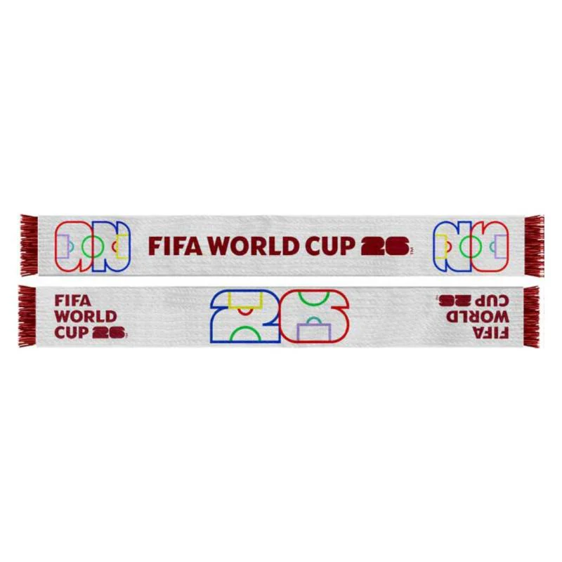 2026 FIFA World Cup White Acrylic Scarf
