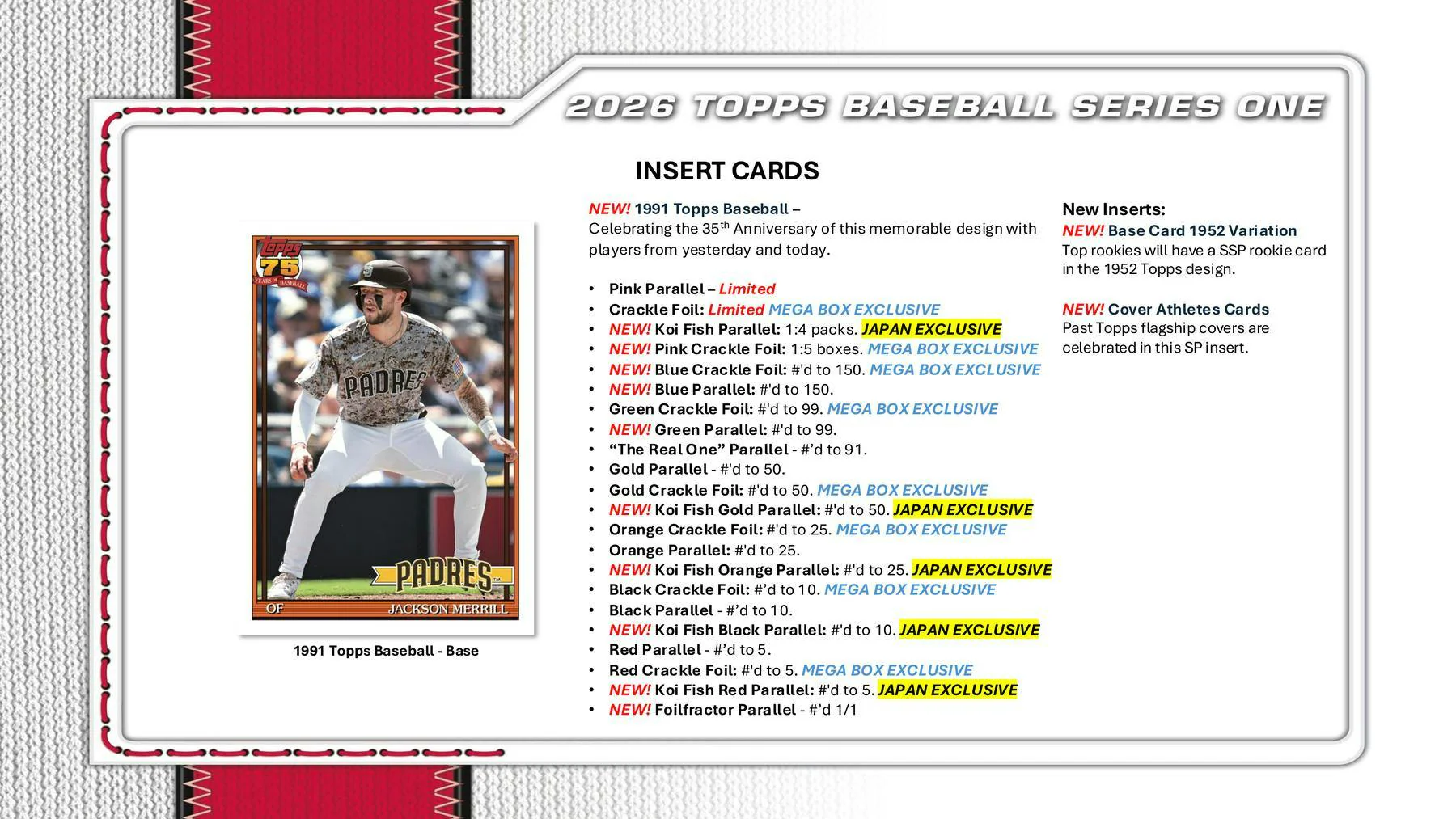 2026 Topps Series 1 Baseball Mega Box - Image 7