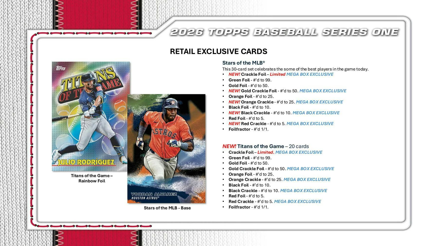 2026 Topps Series 1 Baseball Mega Box - Image 8