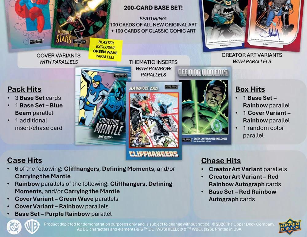 2026 Upper Deck DC Platinum Blaster Box (Pre-Order) - Image 3