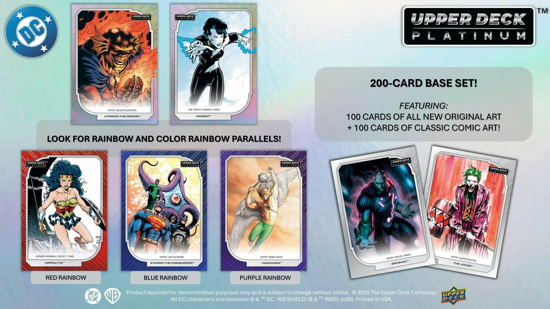 2026 Upper Deck DC Platinum Hobby Box (Pre-Order) - Image 2