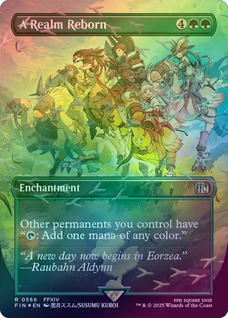 A Realm Reborn - Borderless (Chocobo Track Foil) (FIN)