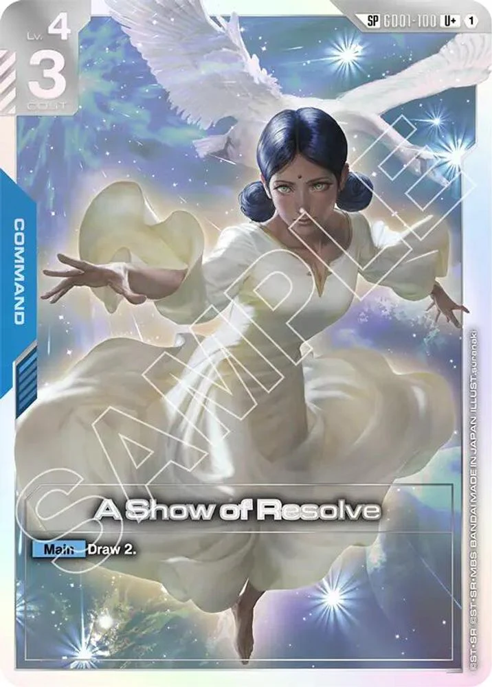 A Show of Resolve (GD03 Special) (Alternate Art) - GD01-100 - Uncommon+