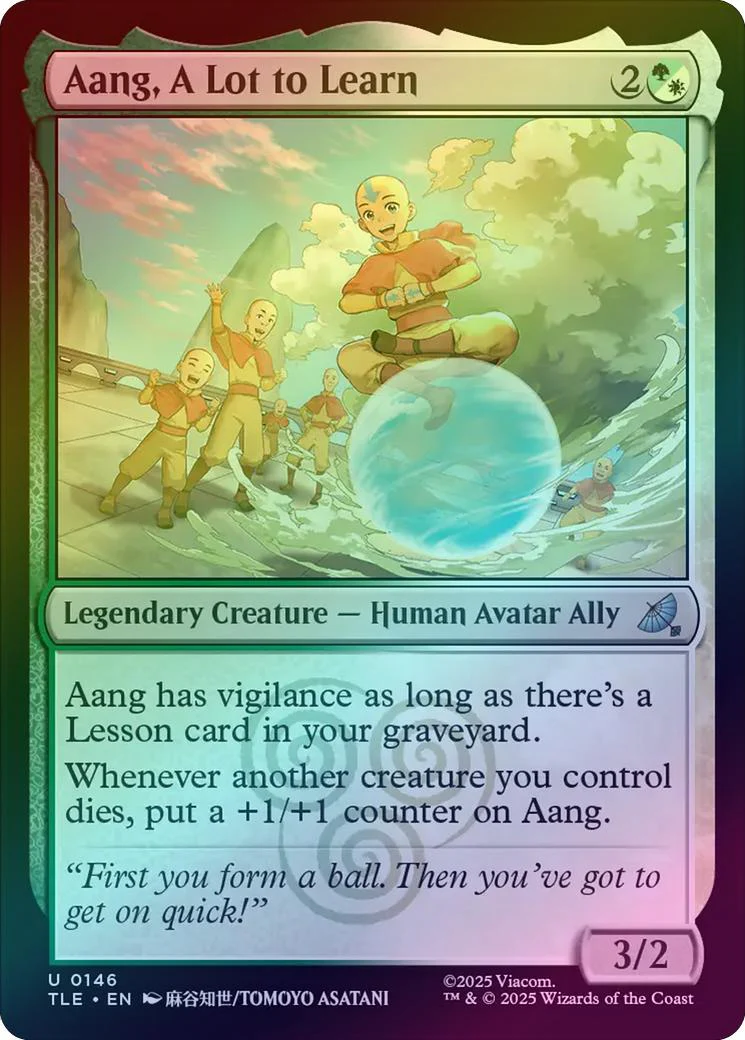 Aang, A Lot to Learn (Foil) (TLE)