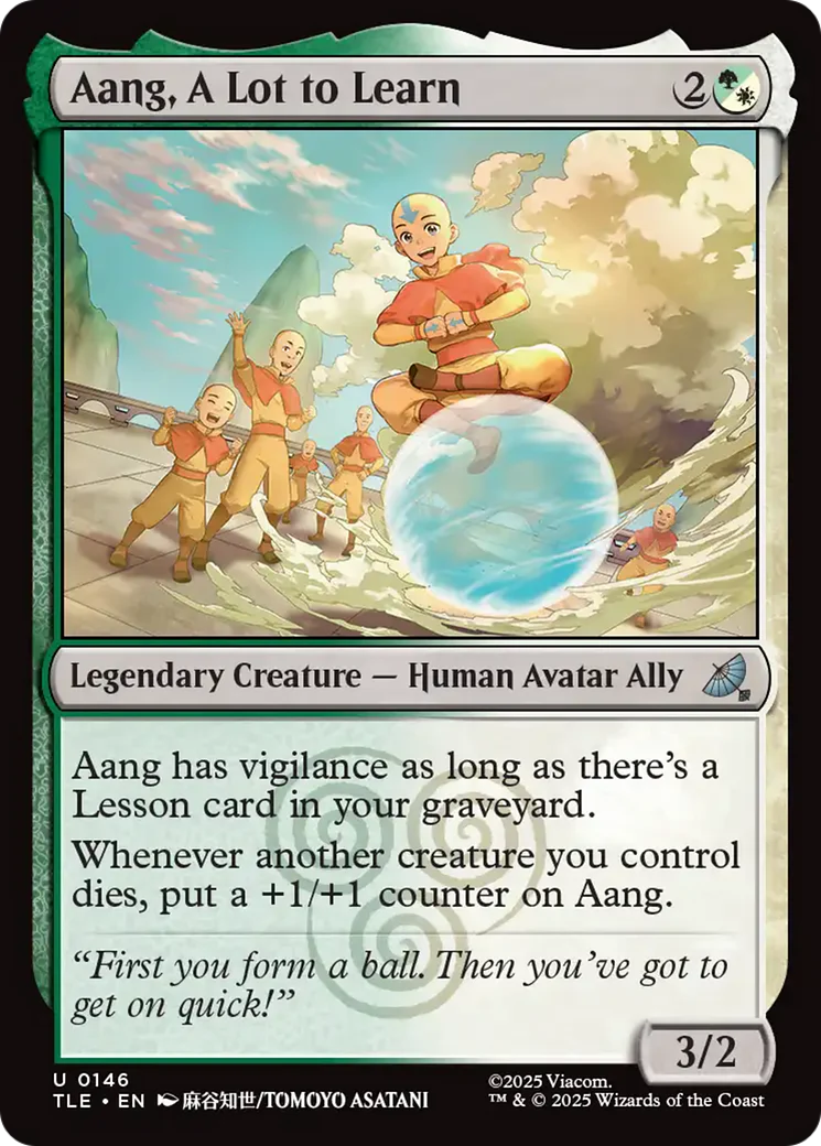 Aang, A Lot to Learn (TLE)