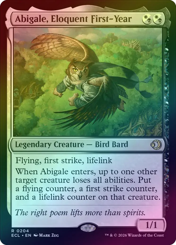Abigale, Eloquent First-Year (Foil) (ECL)