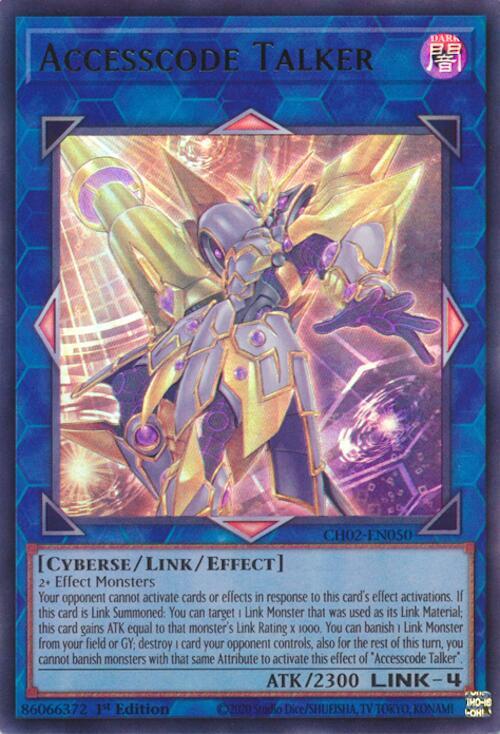 Accesscode Talker - CH02-EN050 - Ultra Rare - 1st Edition