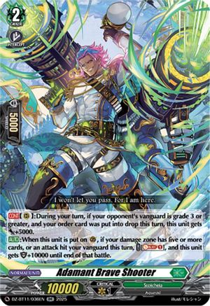Adamant Brave Shooter - DZ-BT11/036EN - Double Rare