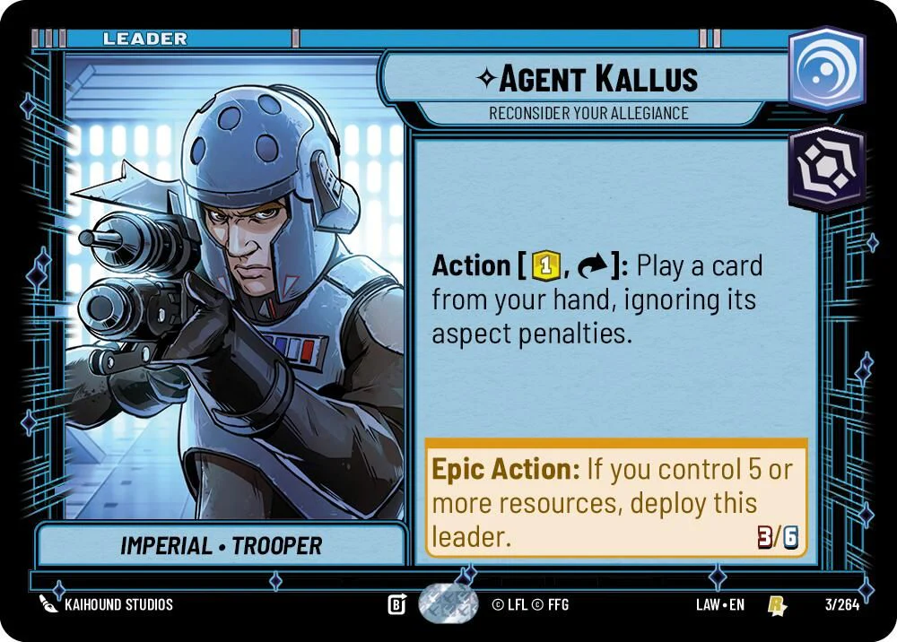 Agent Kallus - Reconsider Your Allegiance - 3/264 - Rare