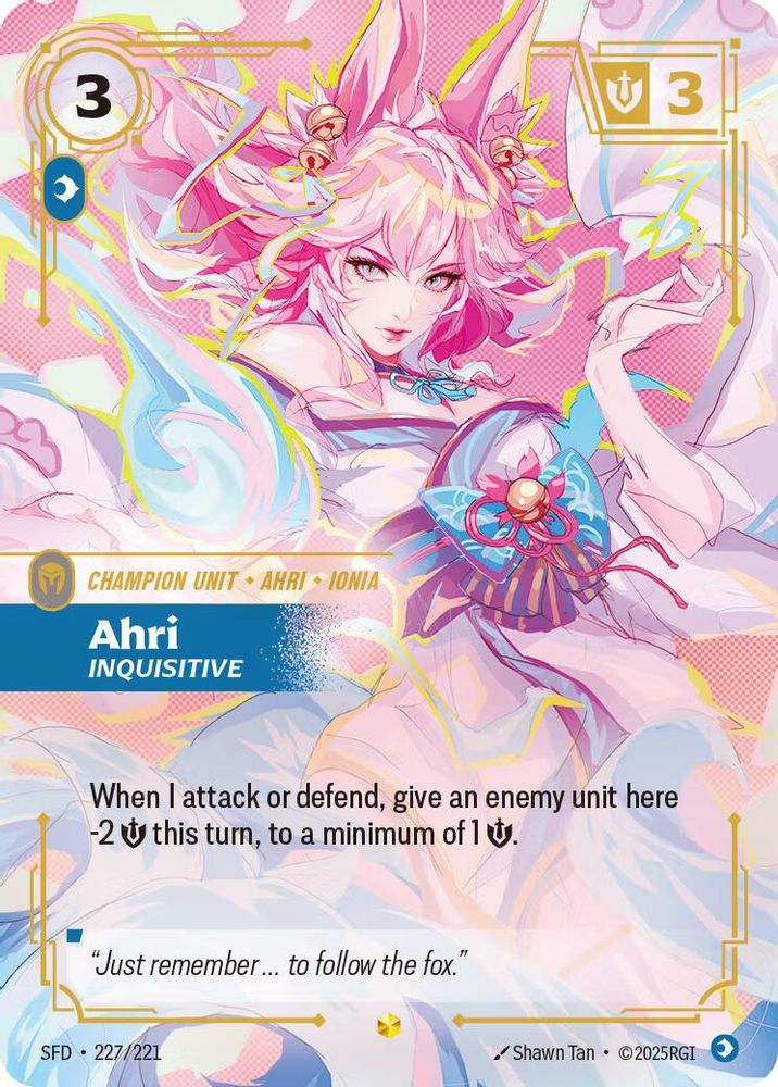 Ahri - Inquisitive (Overnumbered) - 227/221 - Showcase