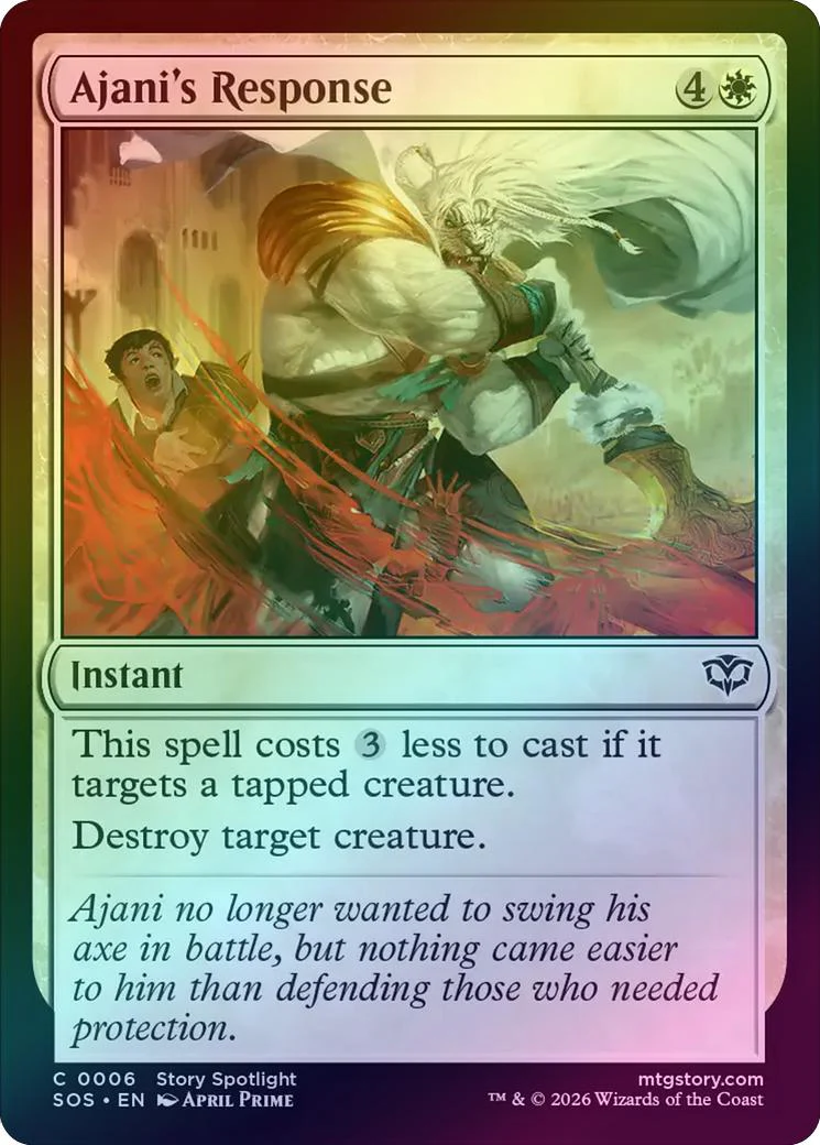 Ajani's Response (Foil) (SOS)