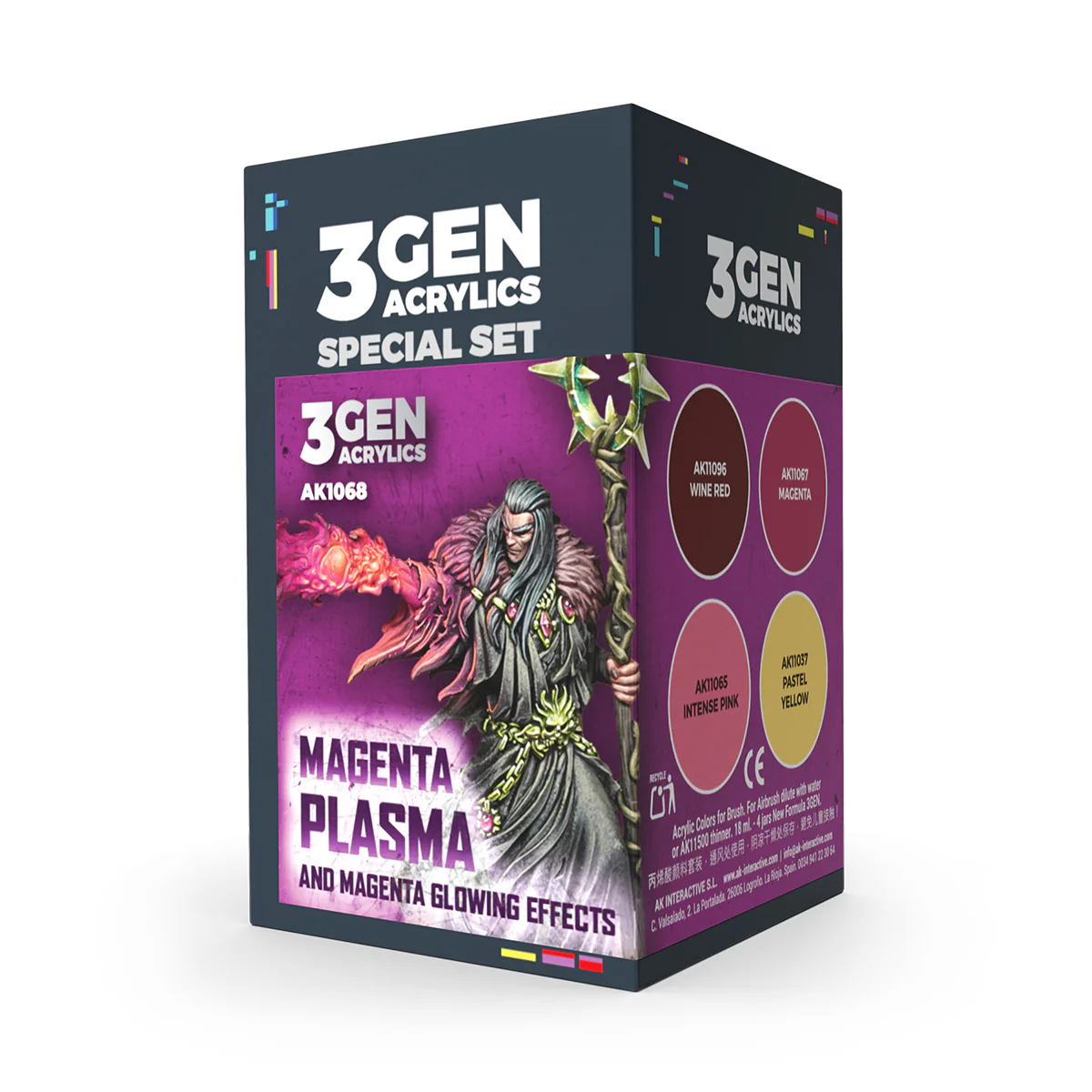 AK Interactive - Magenta Plasma & Glowing Effects Paint Set [AK1068]