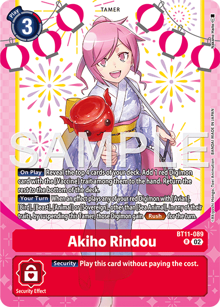 Akiho Rindou (Premium Heroines Set Ver.2) - BT11-089 - Rare