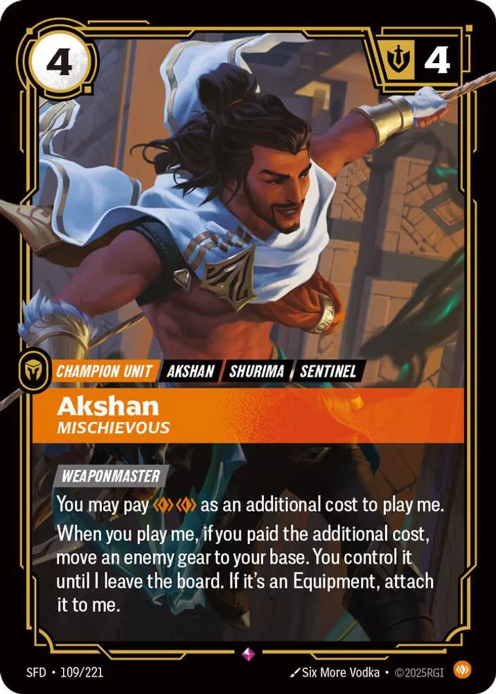 Akshan - Mischievous - 109/221 - Rare