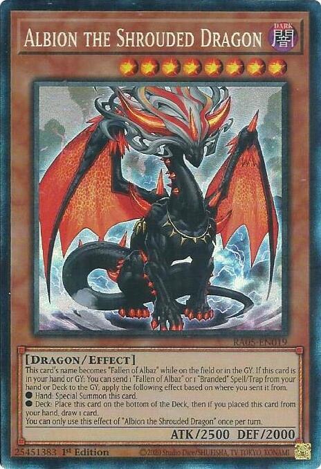Albion the Shrouded Dragon (PCR) - RA05-EN019 - Prismatic Collector's Rare - 1st Edition