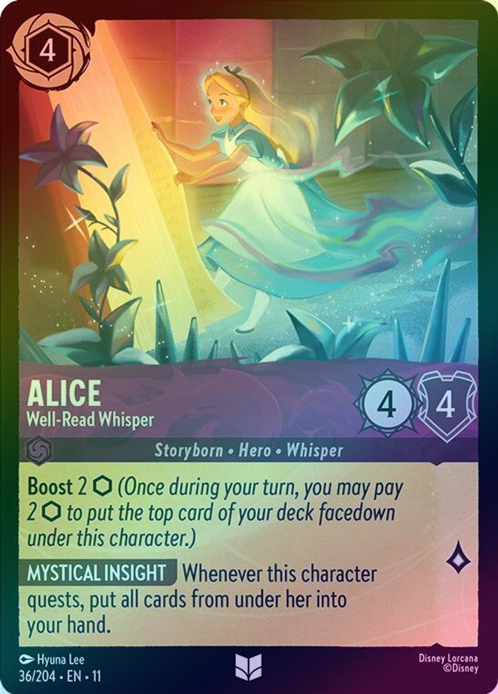Alice (Well-Read Whisper) - 36/204 - Uncommon (Foil)