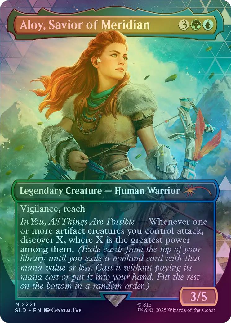 Aloy, Savior of Meridian - Horizon: Into The Forbidden West (Rainbow Foil) (SLD)