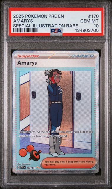 AMARYS (170) - POKEMON PRE EN-PRISMATIC EVOLUTIONS - SPECIAL ILLUSTRATION RARE - GEM MT 10