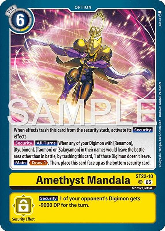 Amethyst Mandala - ST22-10 - Super Rare