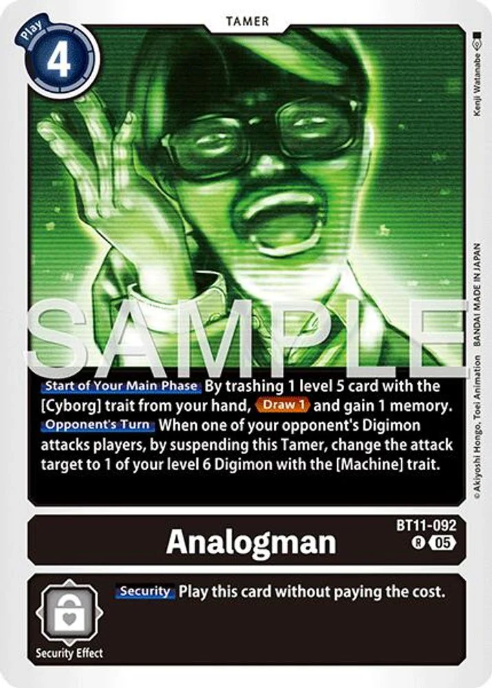 Analogman (Block 5 Reprint) - BT11-092 - Rare