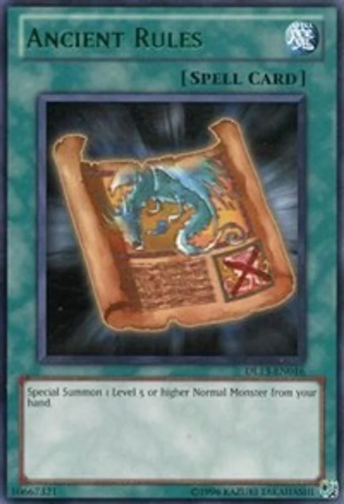 Ancient Rules (Green) - DL13-EN016 - Rare